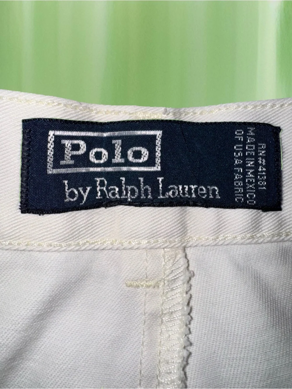 Polo Ralph Lauren Pleated Front Chino Shorts Cream 38 (actual 36) 8.5” Inseam